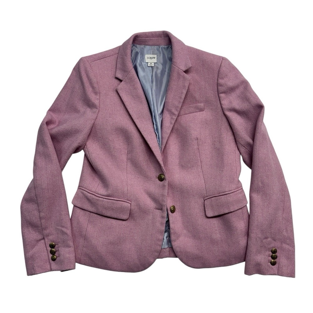J. Crew Factory Pink Textured Blazer